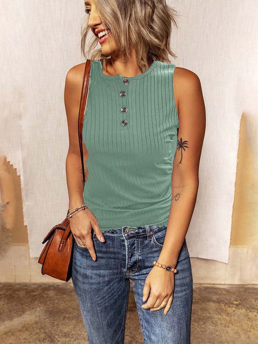 Veleaee Button up slim-fit T-shirt (6 colors)