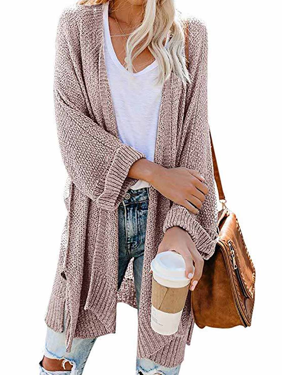 Veleaee Solid Color Knitted Cardigan(10 colors)