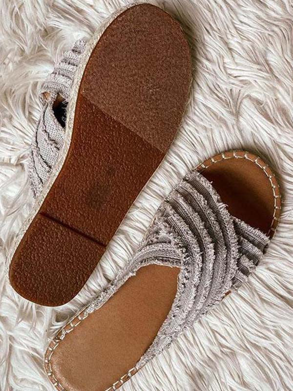 Veleaee Cleo Espadrille Slides(3 colors)