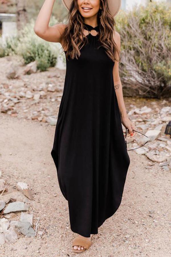 Veleaee Feel That Sunshine Cutest Cross Detail Dress