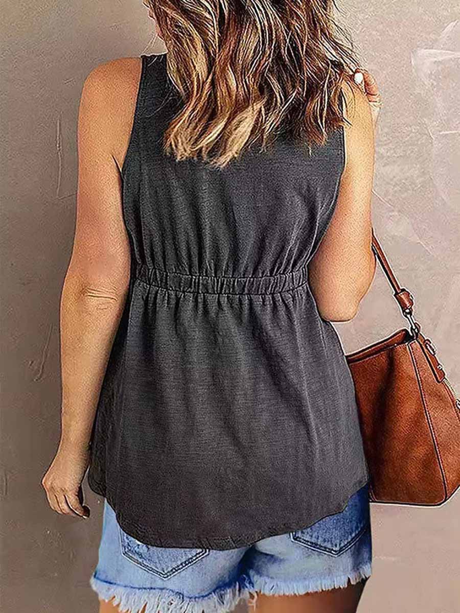 Veleaee Solid Color Strapless Waistless Sleeveless Top(7 Colors)