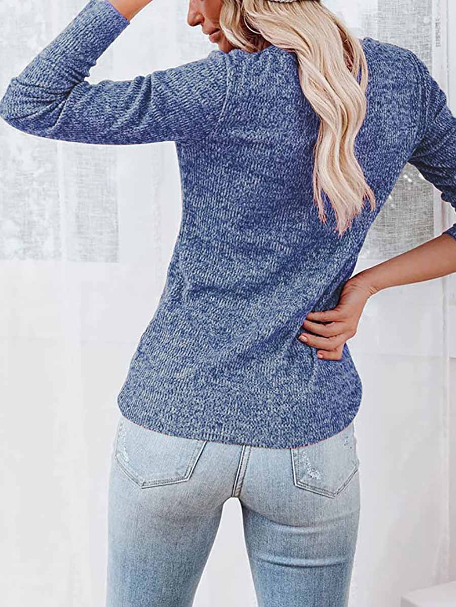 Veleaee Round Neck Casual T-Shirt