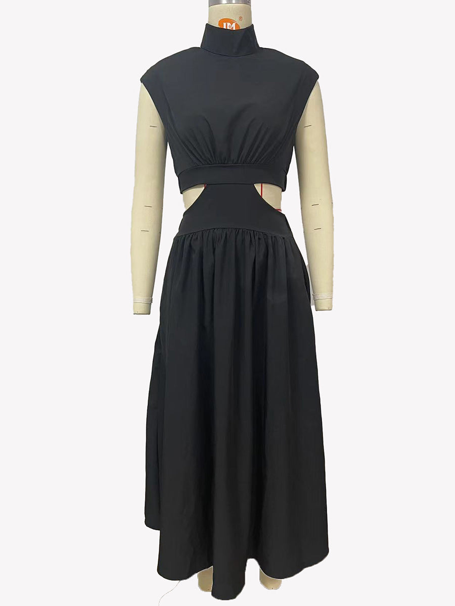 Veleaee Macaron Color Waistless Dress