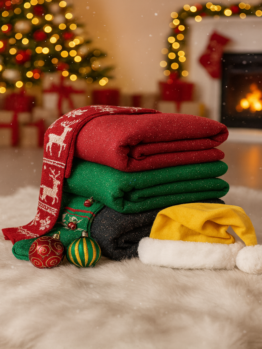 Veleaee 🎄 New Arrivals🔥 Cozy Travel Crew Neck Shiny Sweatshirt and Pant 2 Piece Sets