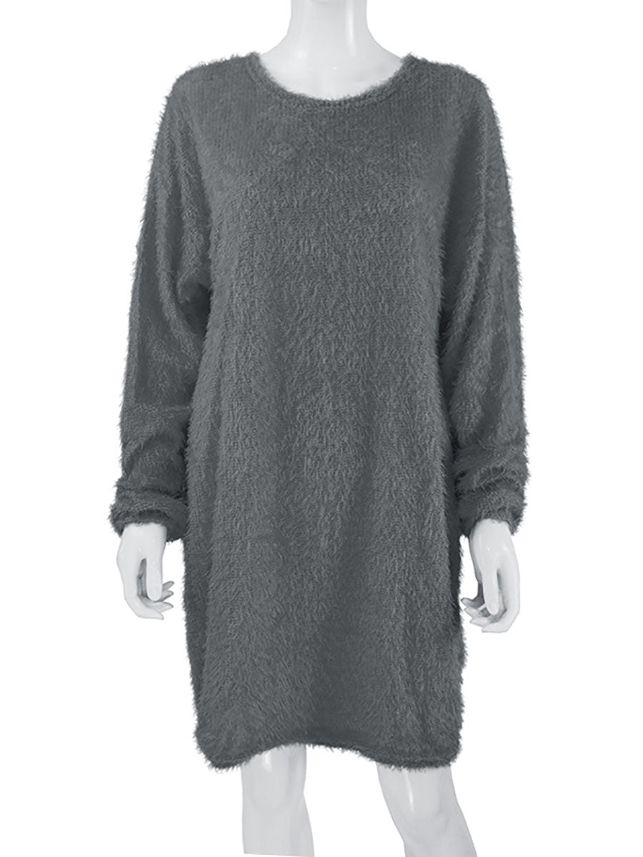 Veleaee Plush Sweater Dress(8 colors)
