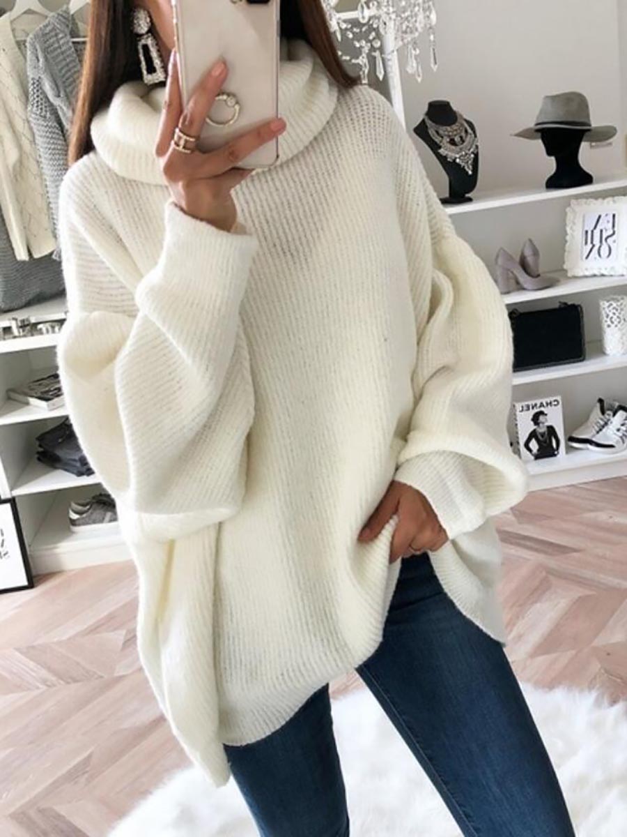 Veleaee Solid Color Turtleneck Knit Sweater(11 colors)