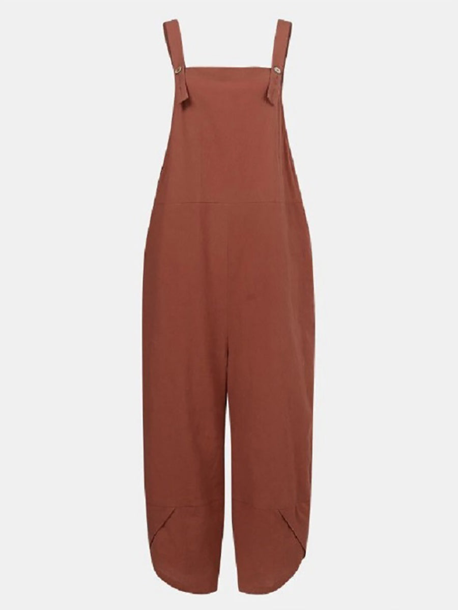 Veleaee Solid Color Casual Nine-point Back Pants (8 Color)