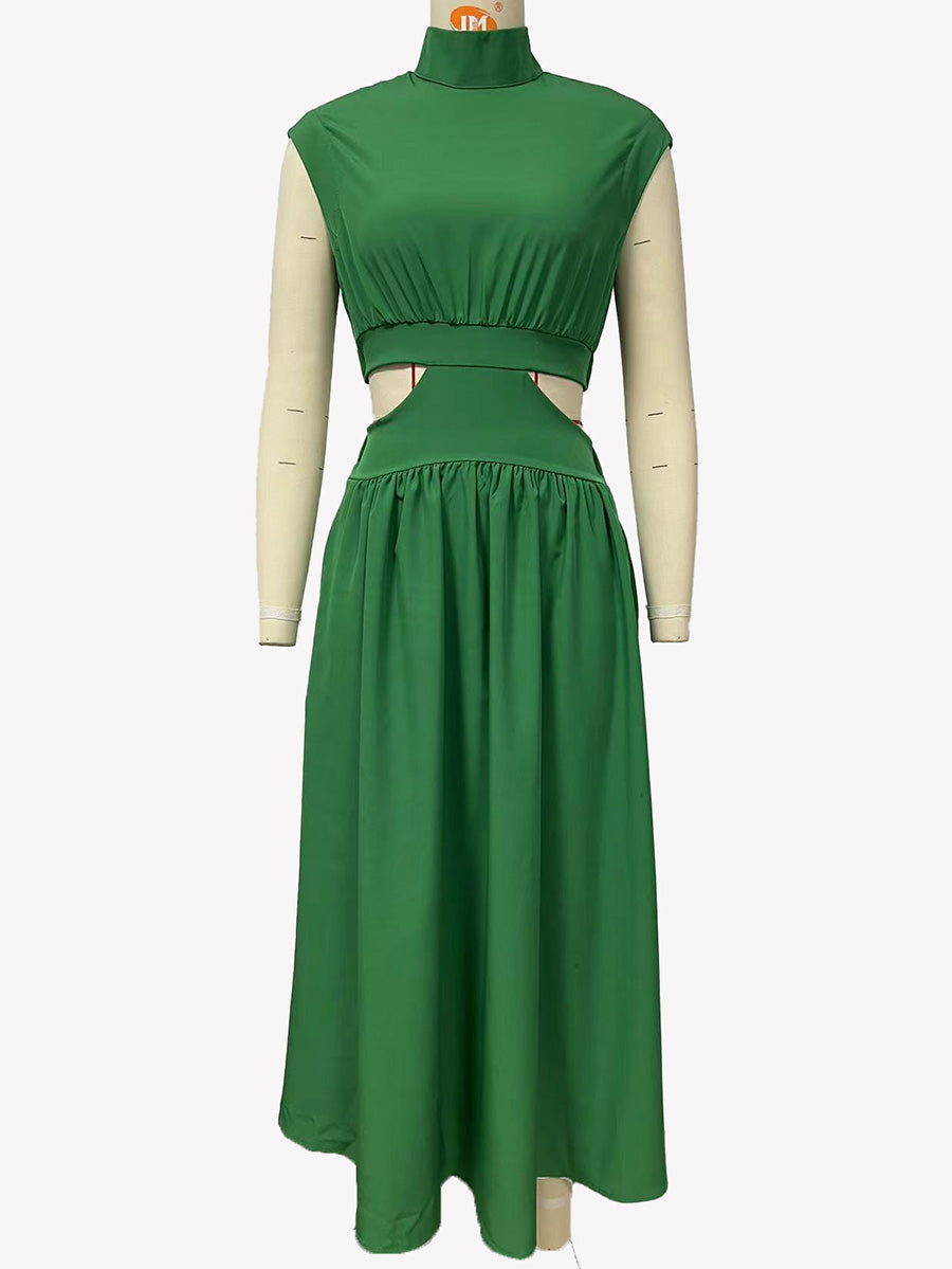 Veleaee Macaron Color Waistless Dress
