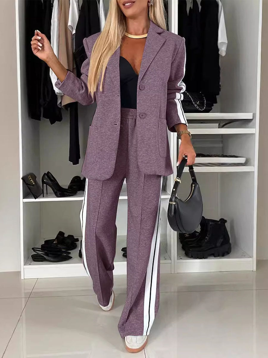 Lapel Blazer Two Sets