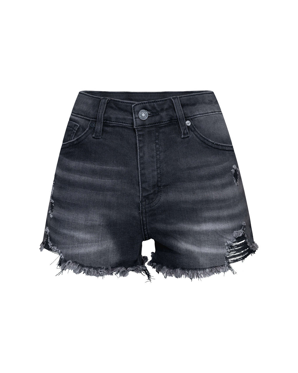 Veleaee Eternity High Rise Distressed Shorts