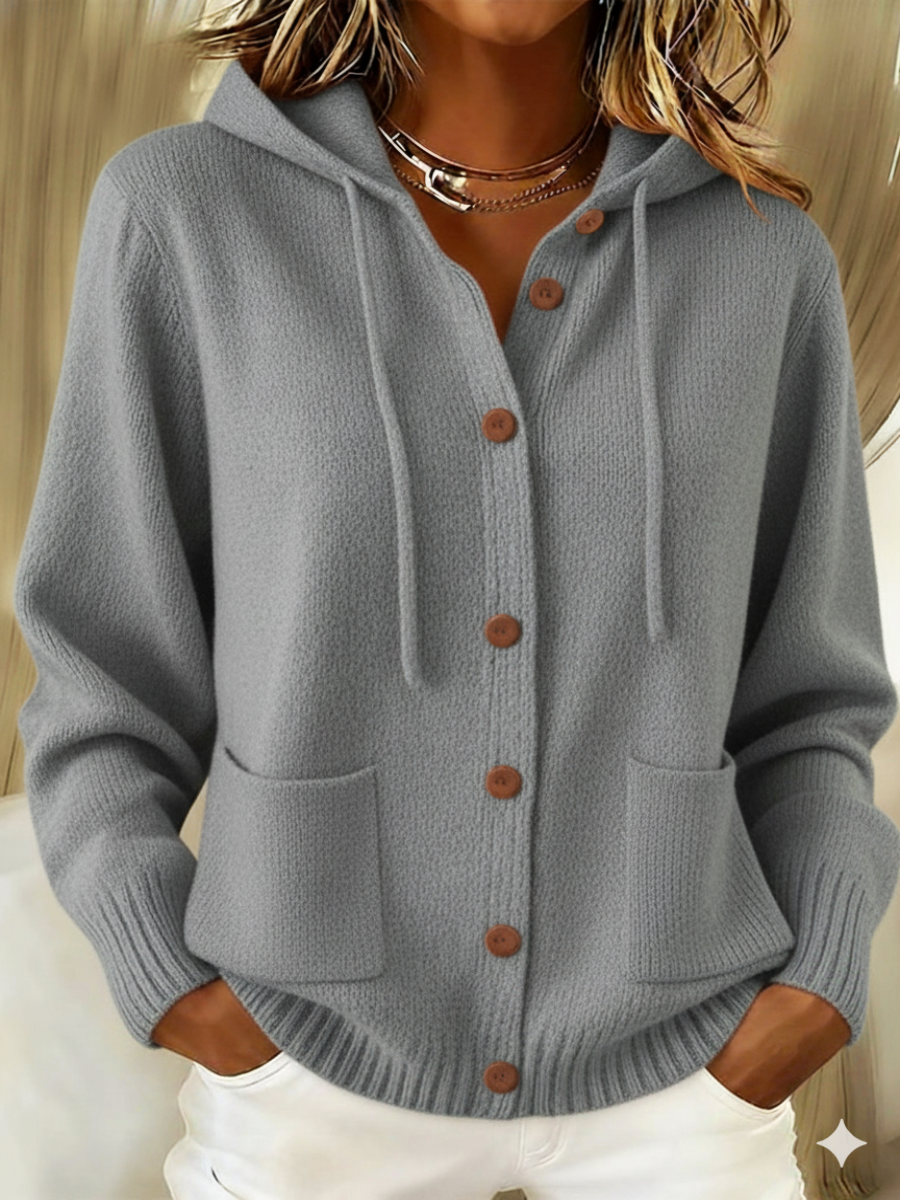 Veleaee 🎄CLEARANCE SALE🔥Women's Hooded Cardigan Sweater