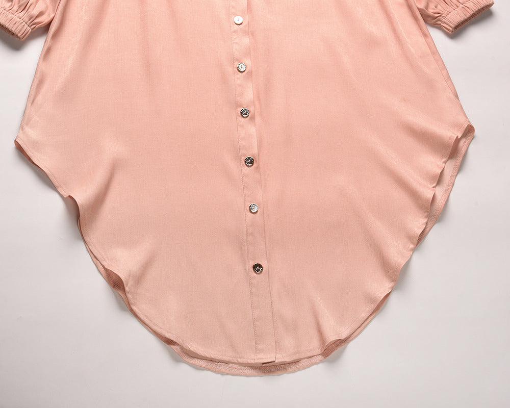 Veleaee Long-Sleeved Waist-Skimming Dresses