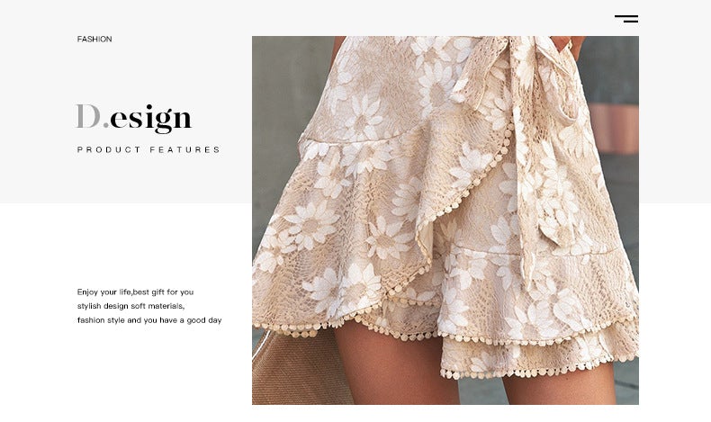 Veleaee V-Neck Belt Floral Dress