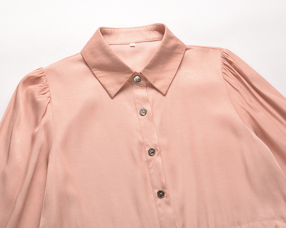 Veleaee Long-Sleeved Waist-Skimming Dresses