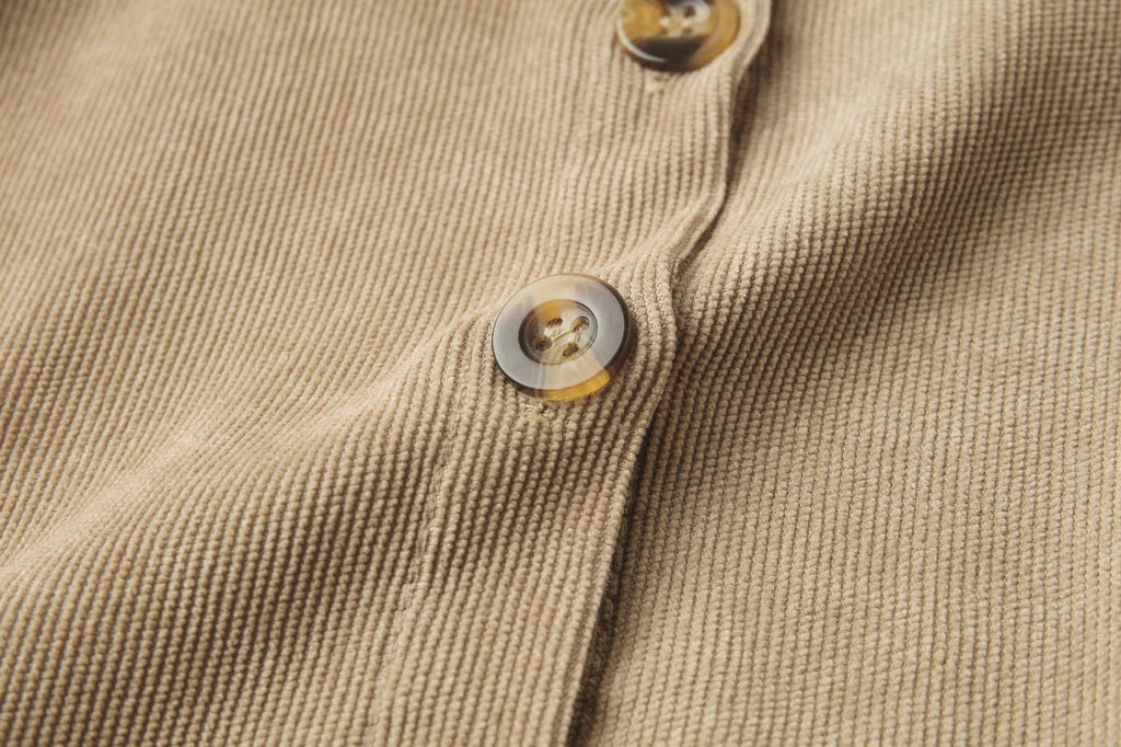 Veleaee Single-Breasted Long-Sleeved Dress(4 colors)