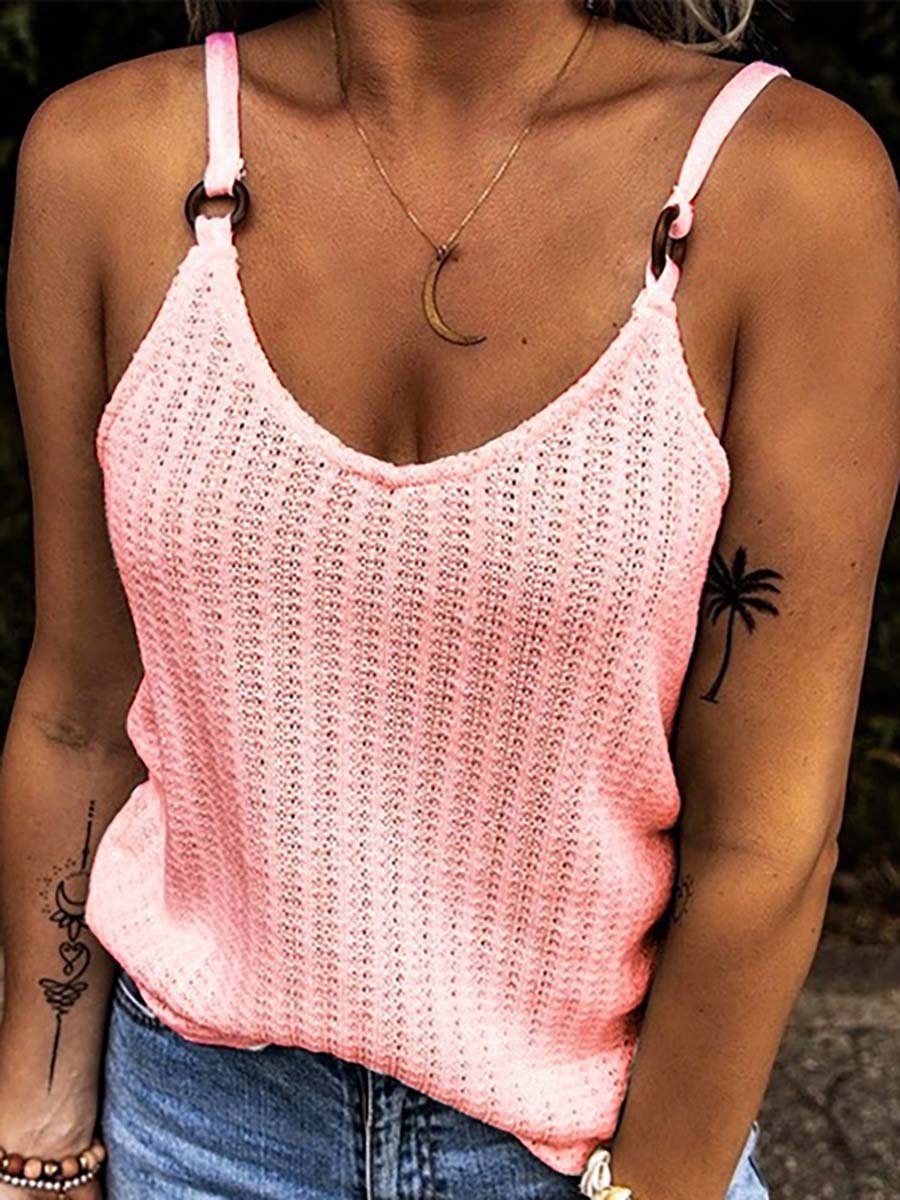 Veleaee V-Neck Patchwork Suspenders(6 colors)