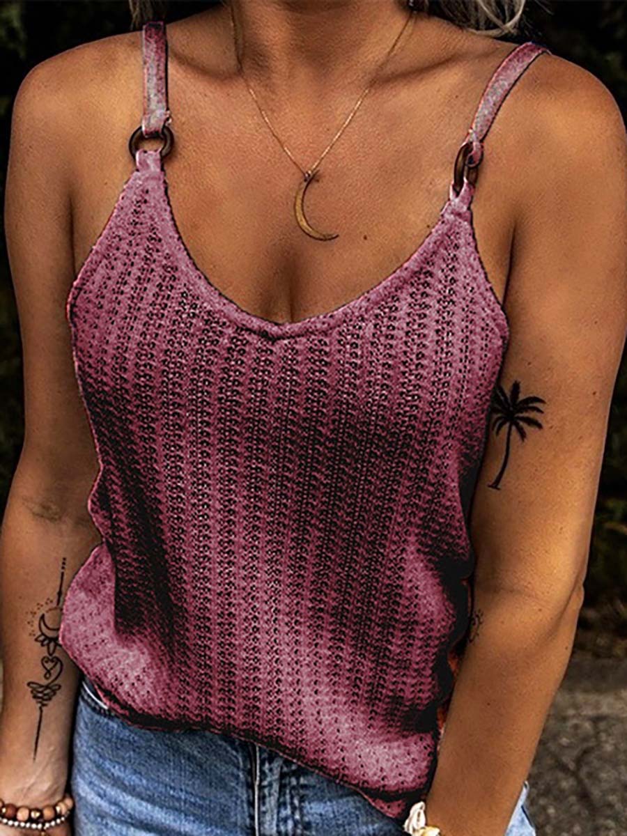 Veleaee V-Neck Patchwork Suspenders(6 colors)