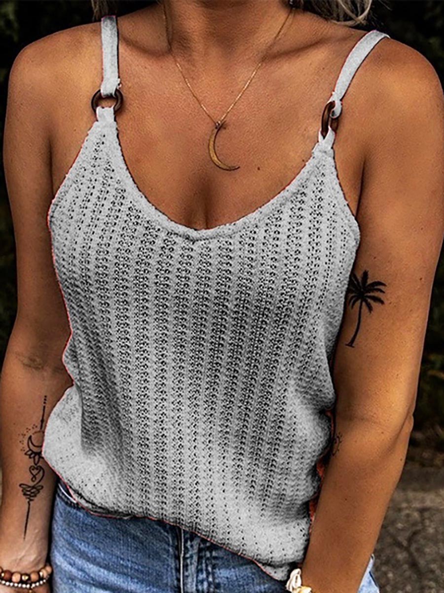 Veleaee V-Neck Patchwork Suspenders(6 colors)