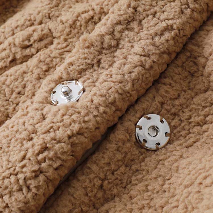 Veleaee Long-Sleeved Lapel Plush Jacket(7 colors)