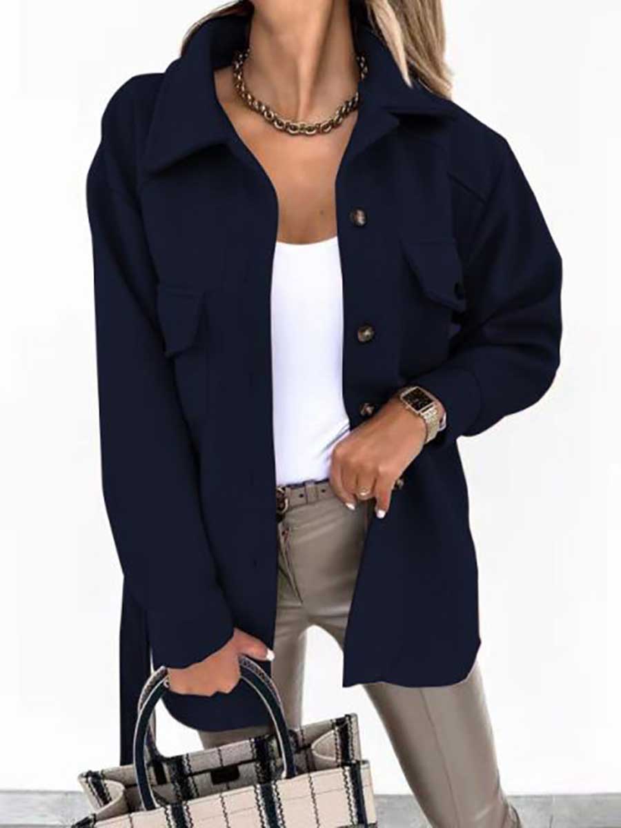 Veleaee Temperament Lapel Tweed Jacket