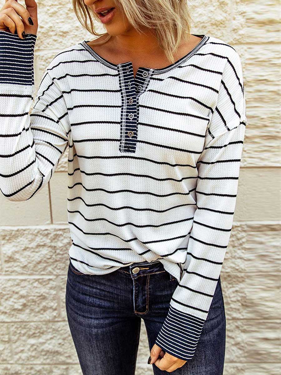 Veleaee Bottom Shirt Round Neck Loose Tops