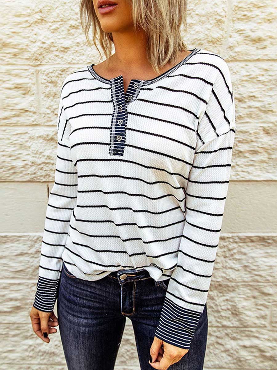 Veleaee Bottom Shirt Round Neck Loose Tops