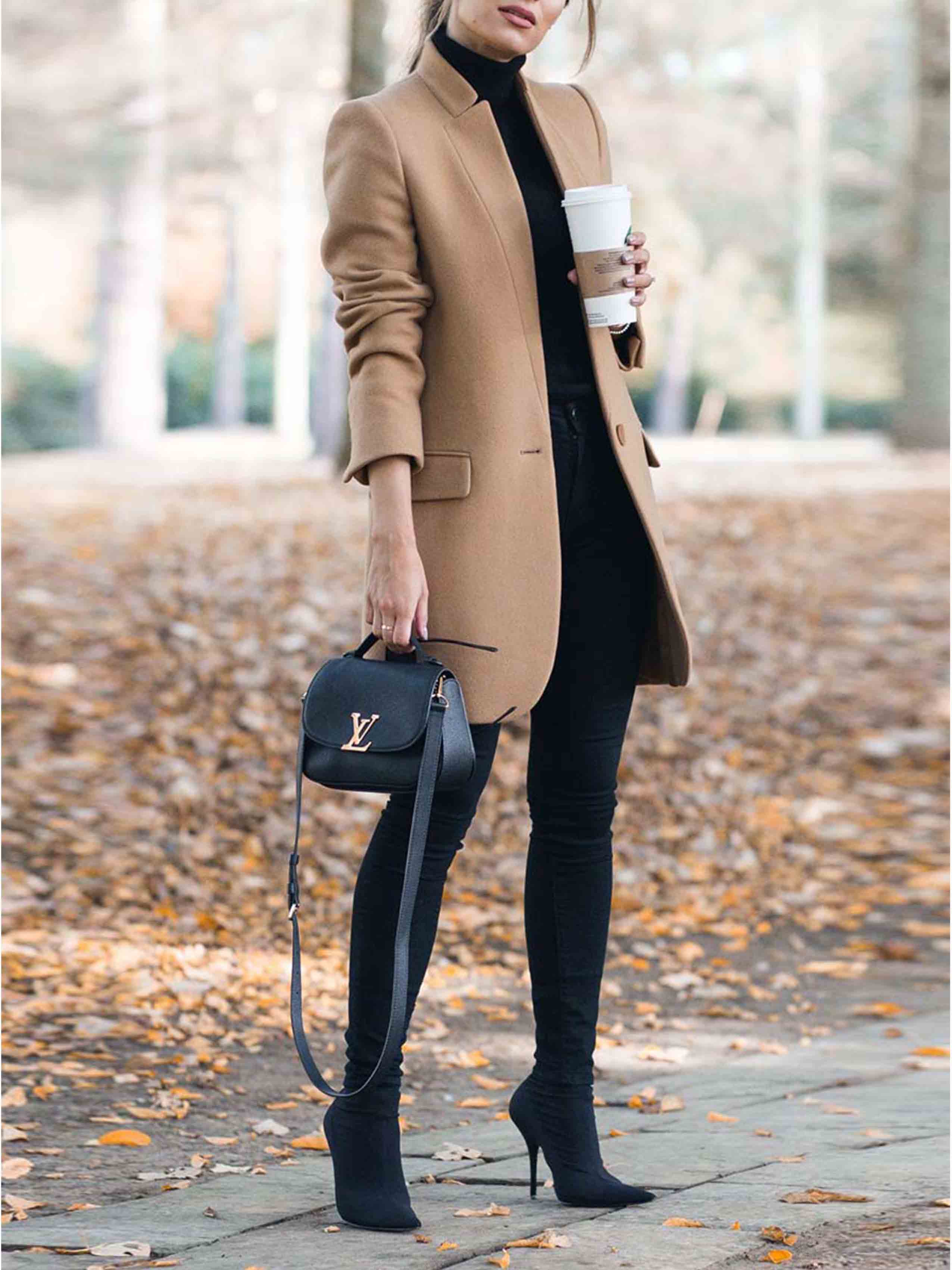 Veleaee One Button Khaki Coat
