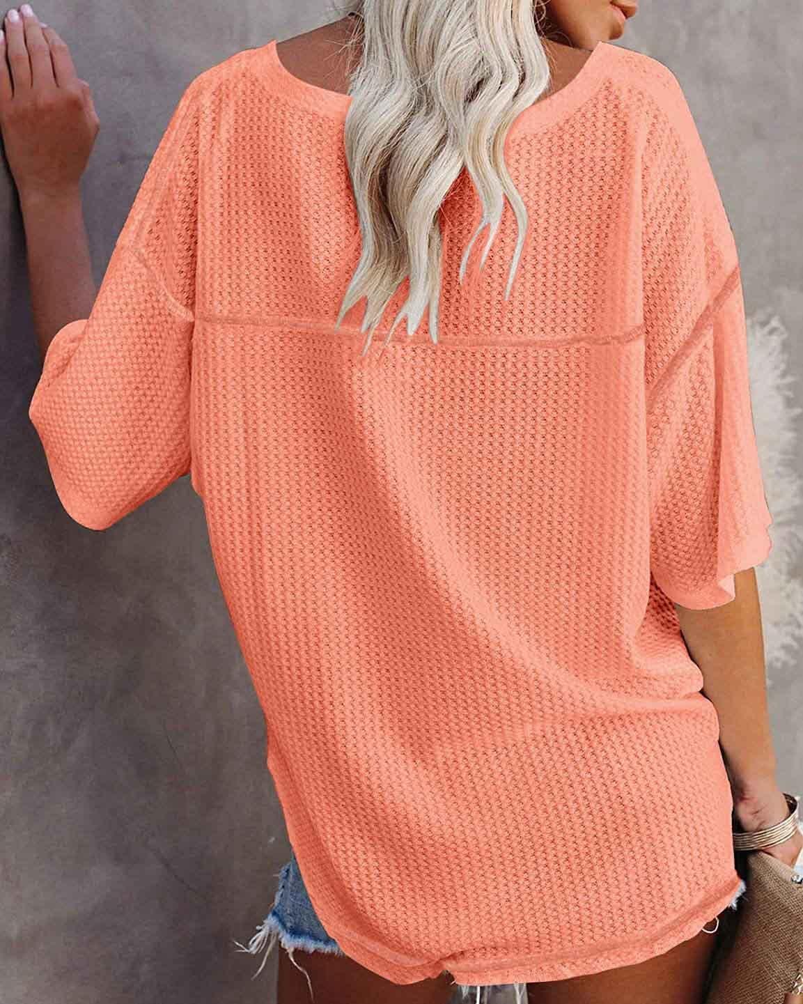 Melarey V-Neck Dolman Sleeve Top - Melarey Boutique